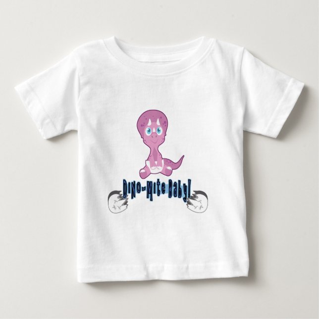 Camiseta Para Bebê Bebês de Dino (Frente)
