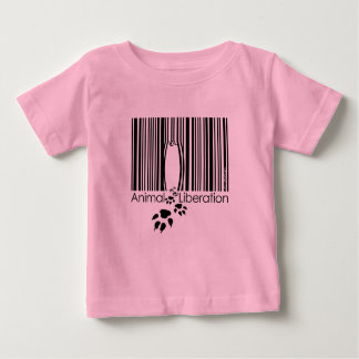 Camiseta Para Bebê Bebês de Libertação Animal