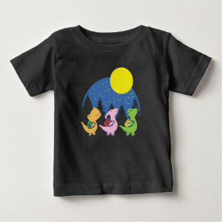 Camiseta Para Bebê Bebês Dinossauros De Volta à Escola