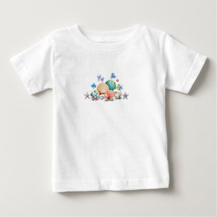 Camiseta Para Bebê Bebês do mar