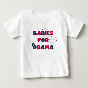 Camiseta Para Bebê Bebês para Obama