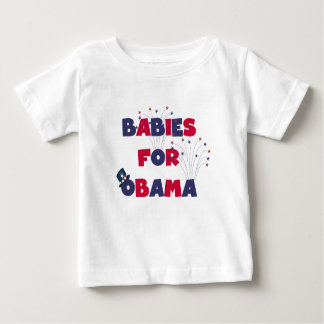 Camiseta Para Bebê Bebês Para Obama
