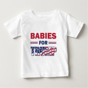 Camiseta Para Bebê Bebês para Trump