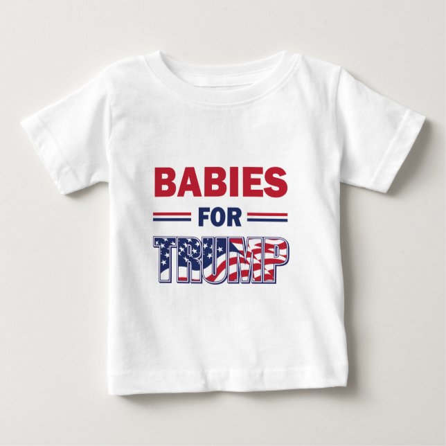 Camiseta Para Bebê Bebês para Trump (Frente)