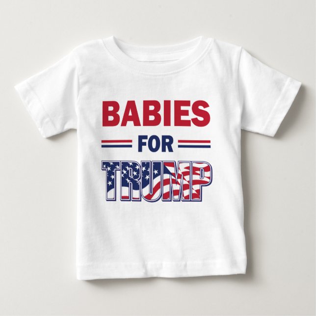 Camiseta Para Bebê Bebês para Trump (Frente)