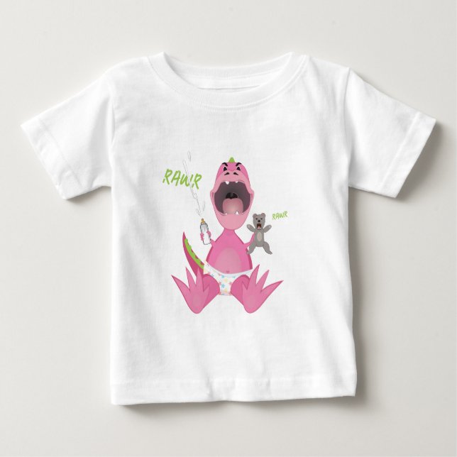 Camiseta Para Bebê Bebêsauro (Frente)