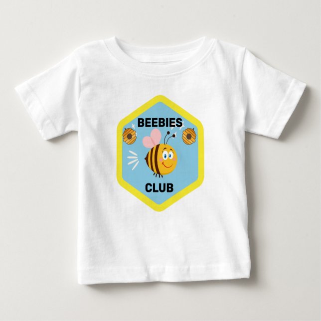 Camiseta Para Bebê Beebies Club | Modelo personalizado engraçado (Frente)