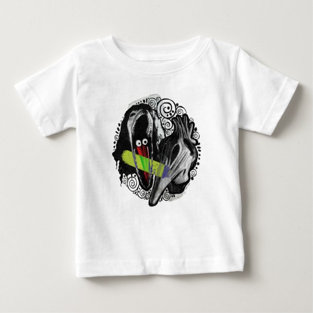 Camiseta Para Bebê Beetlesumo | Adam & Barbara Scary (Frente)