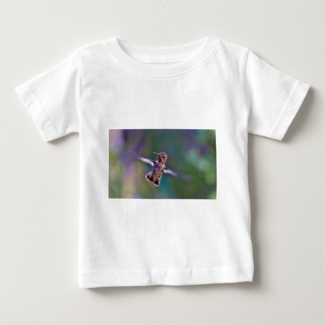 Camiseta Para Bebê Beija-flor (Frente)