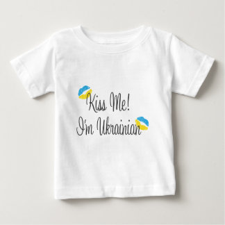 Camiseta Para Bebê Beije-me! Eu sou ucraniano