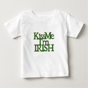Camiseta Para Bebê Beije-me, sou Dia de São Patrício irlandês