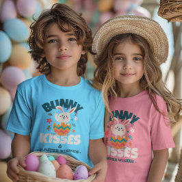 CAMISETA PARA BEBÊ BEIJINHOS DE COELHO & DESEJOS DE PÁSCOA PÁSCOA