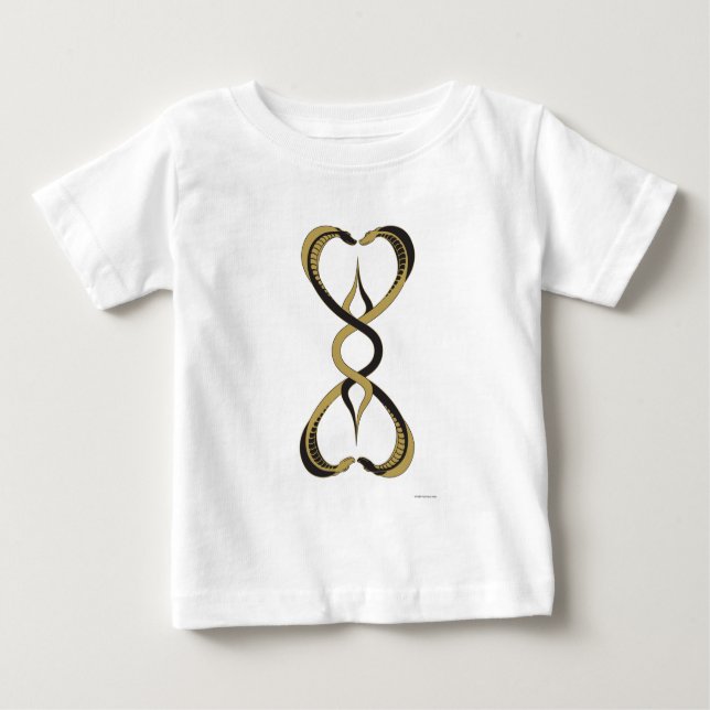 Camiseta Para Bebê Beijo de silvo (Frente)