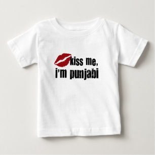 Camiseta Para Bebê Beijo do Punjabi