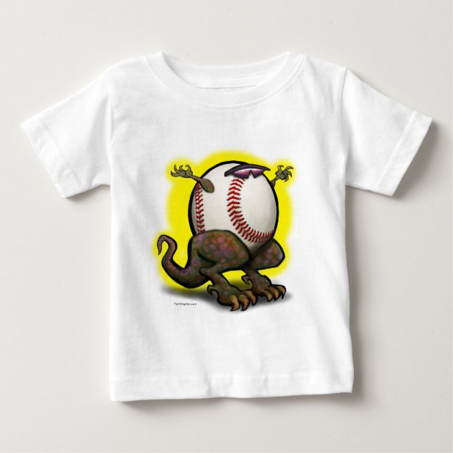 Camiseta Para Bebê Beisebol (Frente)