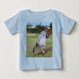 Camiseta Para Bebê Beisebol Kitten Wildcats
