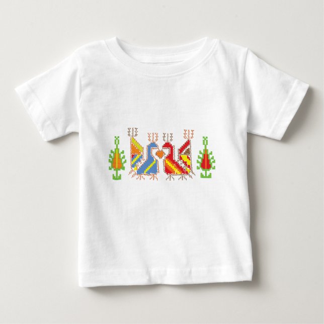 Camiseta Para Bebê Bela Arte Nativa Rurfa Tee (Frente)