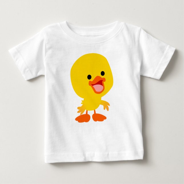 Camiseta Para Bebê Bela Caricatura Sorridente Camiseta Bebê (Frente)