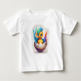 Camiseta Para Bebê Bela Colorida Bebê Hatching Phoenix