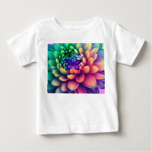 Camiseta Para Bebê Bela flor