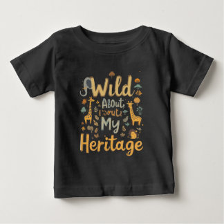 Camiseta Para Bebê Bela Impressão africana - Orgulho das Minhas Raíze