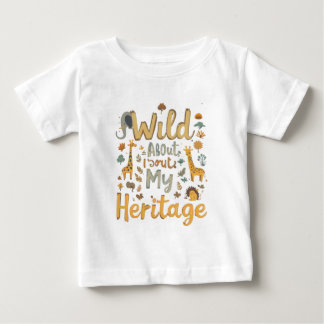 Camiseta Para Bebê Bela Impressão africana - Orgulho das Minhas Raíze