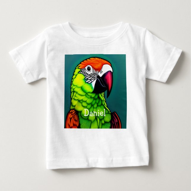 Camiseta Para Bebê Beleza da Floresta Tropical Exótica (Frente)