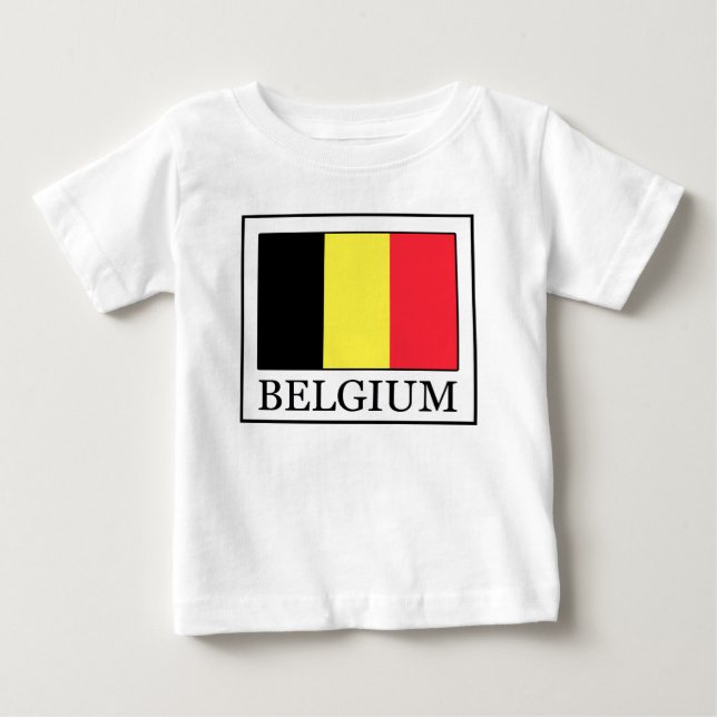 Camiseta Para Bebê Bélgica (Frente)