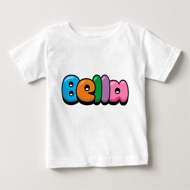 Camiseta Para Bebê Bella Baby T-Shirt (Frente)