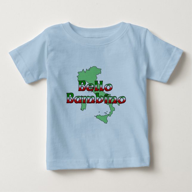 Camiseta Para Bebê Bello Bambino (Frente)