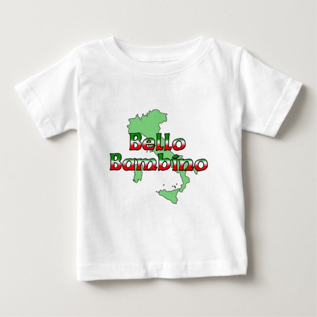 Camiseta Para Bebê Bello Bambino (Frente)