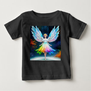 Camiseta Para Bebê Belo Anjo com Asas