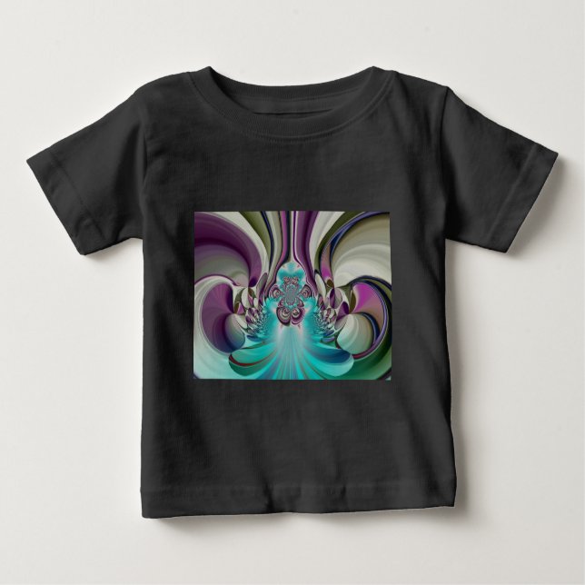 Camiseta Para Bebê Belo Anjo Roxo e Abstrato Cia (Frente)