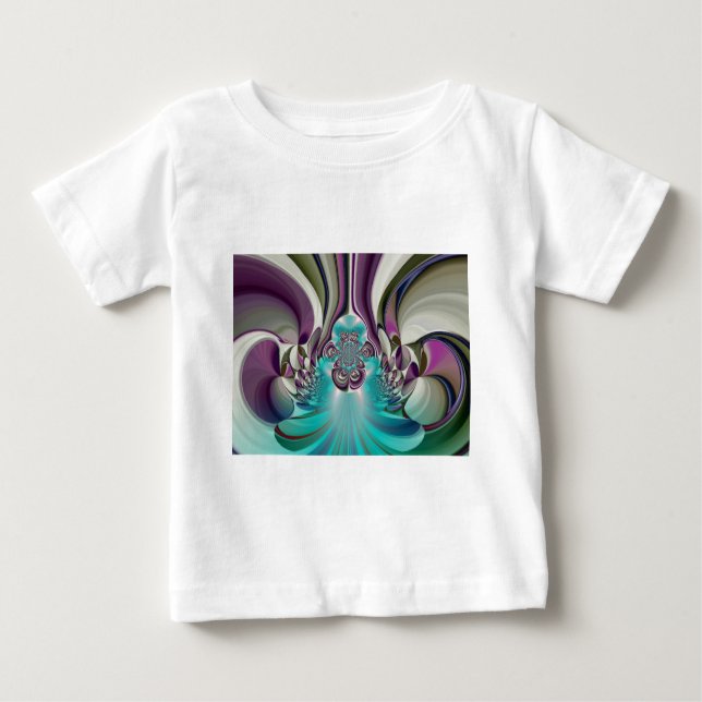 Camiseta Para Bebê Belo Anjo Roxo e Abstrato Cia (Frente)