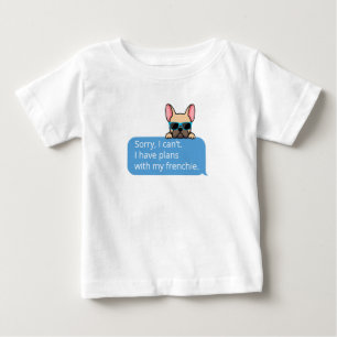 Camiseta Para Bebê Belo Buldogue Francês