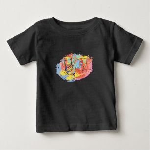 Camiseta Para Bebê Belo cão-de-cheiro
