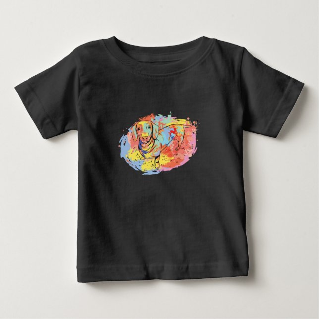 Camiseta Para Bebê Belo cão-de-cheiro (Frente)
