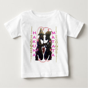 Camiseta Para Bebê Belo Casal Africano Incrível: Uma Arte Romântica