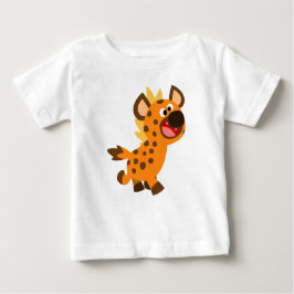 Camiseta Para Bebê Belo desenho animado Hyena Baby T-Shirt
