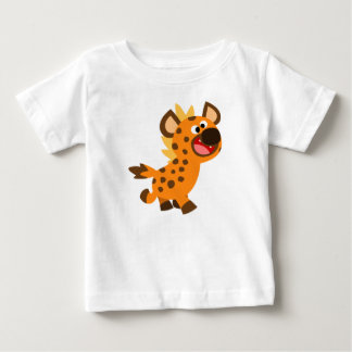 Camiseta Para Bebê Belo desenho animado Hyena Baby T-Shirt