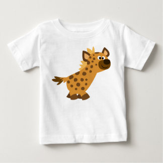 Camiseta Para Bebê Belo desenho animado Hyena Baby T-Shirt