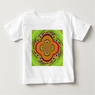Camiseta Para Bebê Belo Design do Padrão Africano Mandala