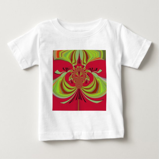 Camiseta Para Bebê Belo design vermelho. Co vetor de inspiração (Frente)