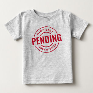 Camiseta Para Bebê Belo e engraçado Natal vermelho