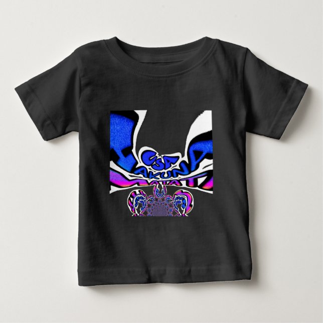 Camiseta Para Bebê Belo e impressionante texto divertido dos EUA, pad (Frente)