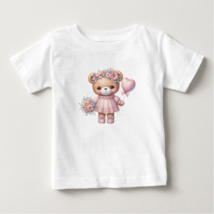 Camiseta Para Bebê Belo Urso