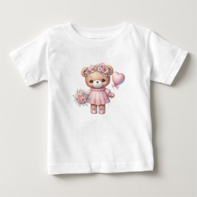 Camiseta Para Bebê Belo Urso (Frente)