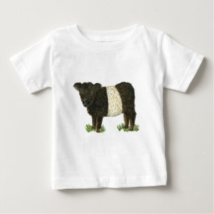 Camiseta Para Bebê "Beltie" Galloway cercado