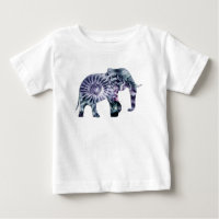 Bem-Estar Animal - Silhueta de Elefante Fractal 2