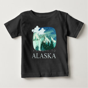 Camiseta Para Bebê Bem-vindo ao Alasca